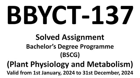 Bbyct Solved Assignment Ignou Bbyct Solved Assignment