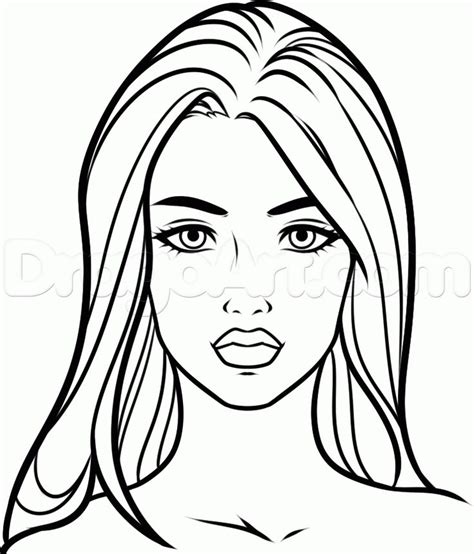 How To Draw Woman Face Step By Step