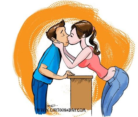 Love’s First Kiss Cartoon | Daily cartoon, Jokes, Relationship jokes