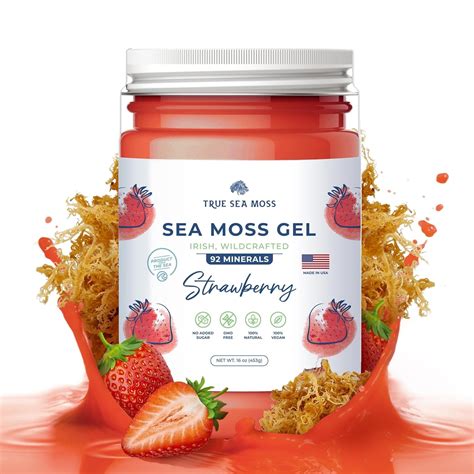 Trueseamoss Wildcrafted Irish Sea Moss Gel Nutritious Raw Seamoss