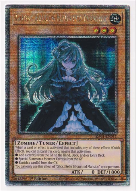 Ghost Belle And Haunted Mansion Quarter Century Secret Rare Ra01 En011 Yu Gi Oh Single Card