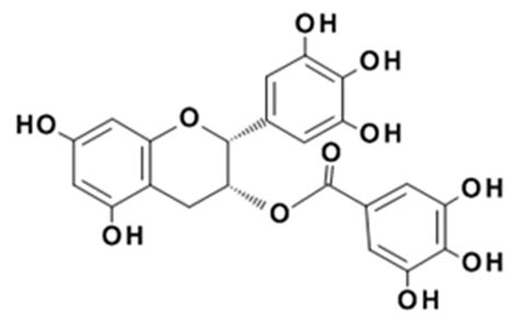 The Chemical Structure Of The Bioactive Compound Epigallocatechin