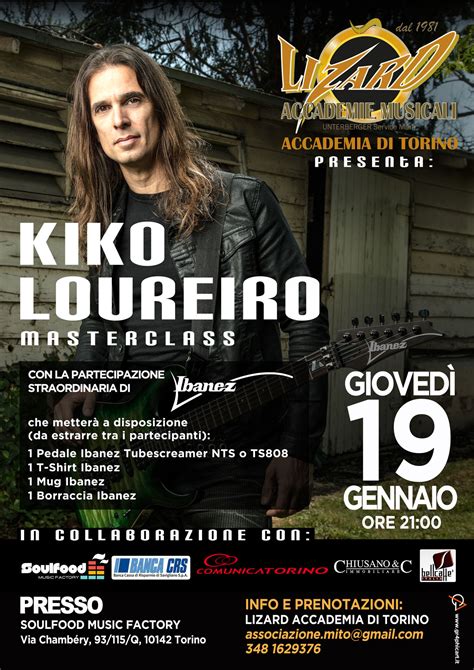 Lizard Torino Accademia Musicale Kiko Loureiro Masterclass