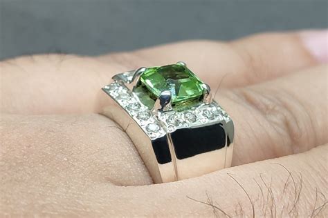 Emerald Cut Natural Carat Eye Clean Fresh Green Egyptian Peridot