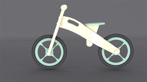 Wooden Balance Bike | CGTrader