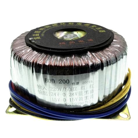 200W Toroidal Power Amplifier Transformer Double 24V Double 15V