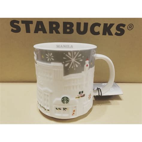 星巴克 Starbucks 馬尼拉 Manila 馬克杯 Mug 城市杯 浮雕 Relief 絕版 聖誕節特殊紀念版 蝦皮購物