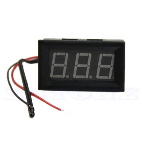 50 ~ 110 Celsius Dc 12v Digital Led Thermometer Car Temperature Monitor Panel Meter L15 In