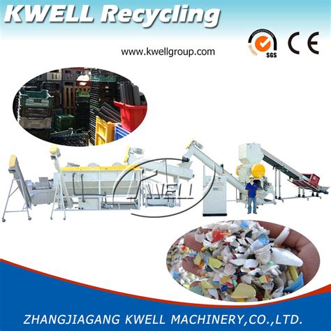 Single Screw Hdpe Pp Pipes Recycling Line Pe Ldpe Rigid Plastic