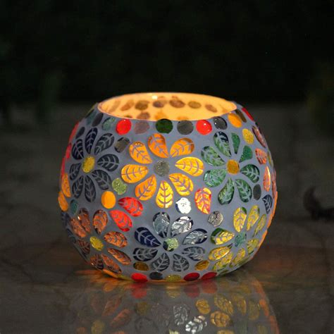 Handcrafted Mosaic Turkish Moroccan Tea Light Candle Holders 76 Cm X