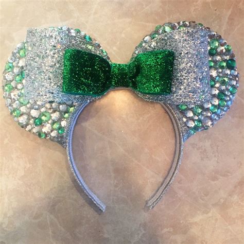 Tinkerbell Bedazzled Minnie Mouse Ears By Mouseketeerears On Etsy Https