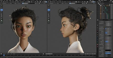 Blender Semi Realism Portrait Modeling By Flycat