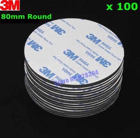 Aliexpress Buy 100pcs 80mm Round 3M 9448A Black Double Sided EVA