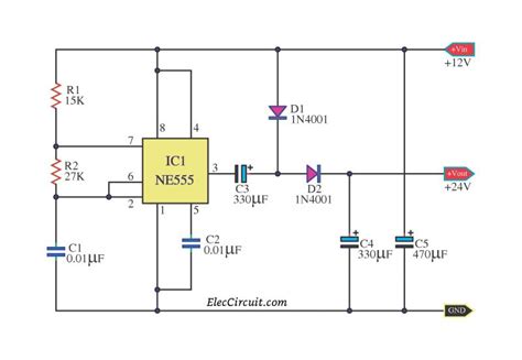 555 DC Boost Converter Circuits