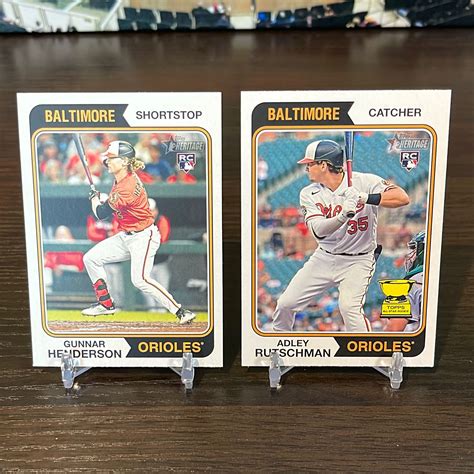 2023 Adley Rutschman Gunnar Henderson RC Lot Baltimore Orioles Rookie