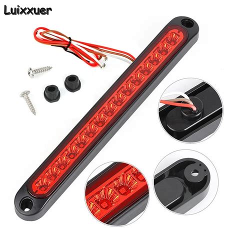 Universal 15LED Car Light Bar 12V Red Third Brake Light Rear Light