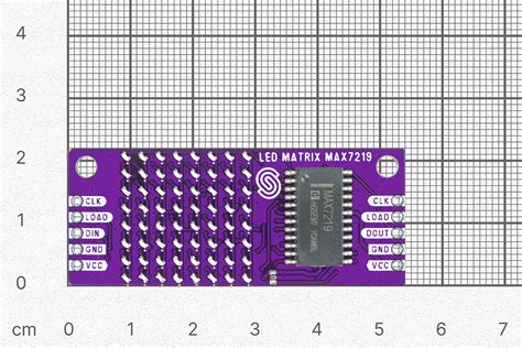 8x8 Led Matrix Blue Max7219 Board