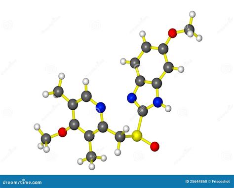 Molecular Model Of Ethylamine 3d Rendering Stock Photography