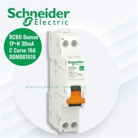 Jual Schneider New Mcb Elcb Rcbo Slim Domae P N A C Ma