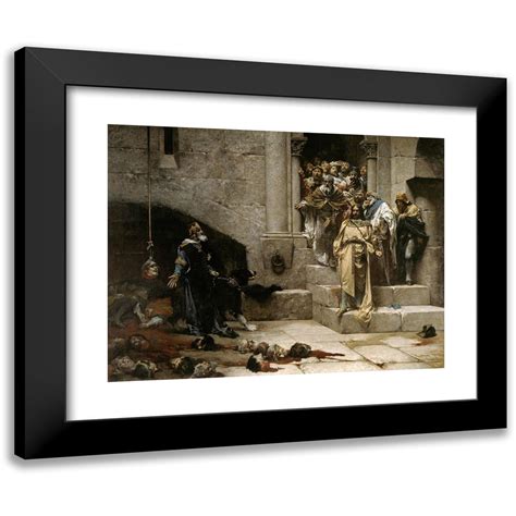 Jos Casado Del Alisal X Black Modern Framed Museum Art Print