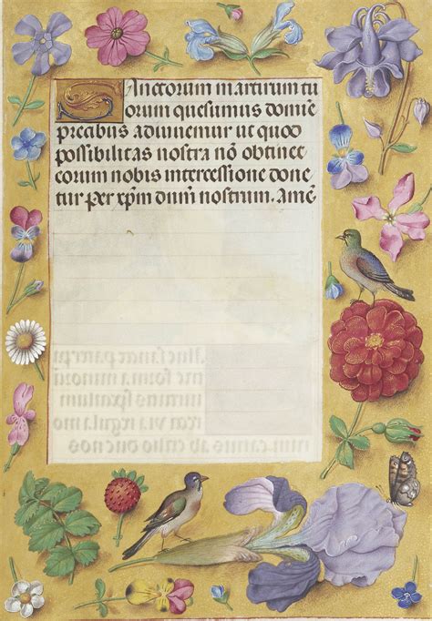 Flowers In Renaissance Manuscripts And Their Symbolism