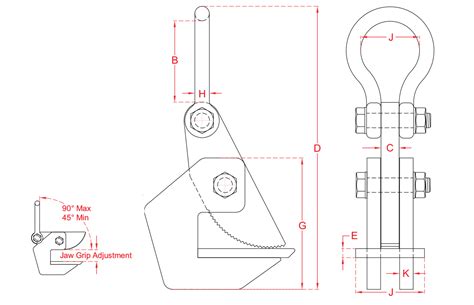 Horizontal Plate Lifting Clamps Girder Clamps