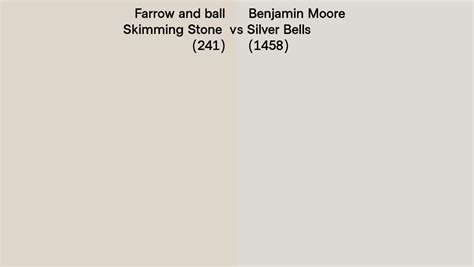 Farrow And Ball Skimming Stone 241 Vs Benjamin Moore Silver Bells