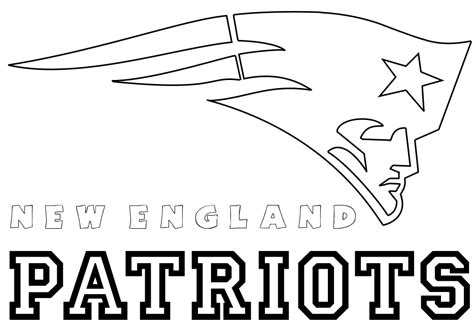 ️new England Patriots Printable Coloring Pages Free Download