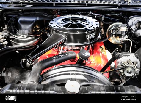 1950s Chevrolet 327 Turbo Fire V8 Engine Stock Photo Alamy