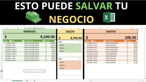 Como Hacer Una Tabla De INGRESOS Y GASTOS En EXCEL Para ADMINISTRAR