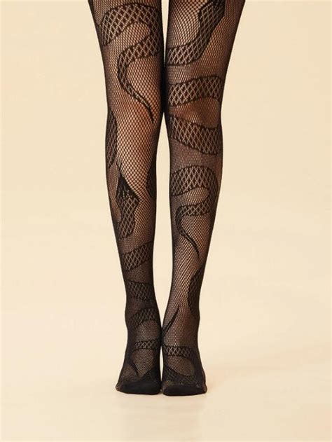 Sexy Wild Snake Shaped Pantyhose Mesh Stockings Snake Fishnet Etsy