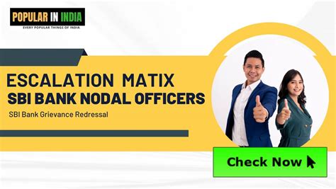 sbi bank nodal officers popular  india