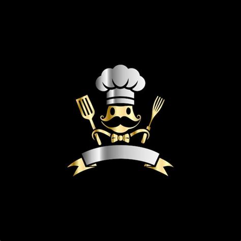 Premium Vector Chef Logo Template Vector Illustration Of A Gold Chef