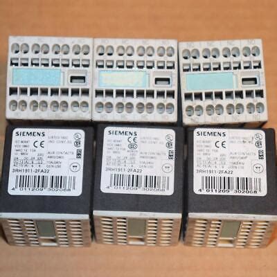 One Siemens Sirius 3RH1911 2FA22 Auxiliary Contactor EBay