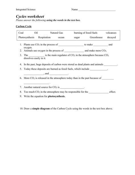 Using Math In Environmental Science Worksheet Answers