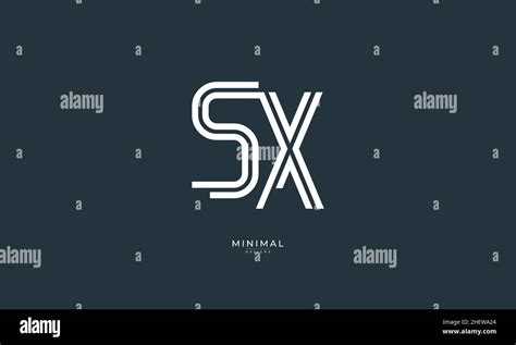 Alphabet Letter Icon Logo SX Stock Vector Image Art Alamy