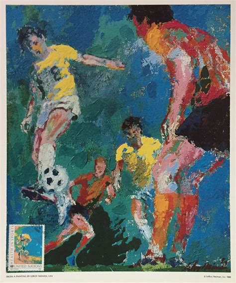 Leroy Neiman Health In Sports Soccer Auction