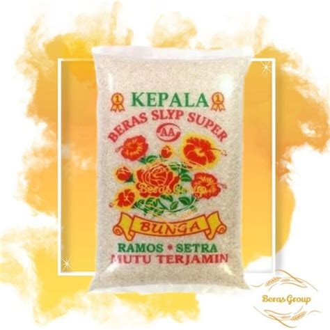 Jual BERAS BUNGA SLYP SUPER 5KG BERAS RAMOS CAP BUNGA 5 KG Shopee