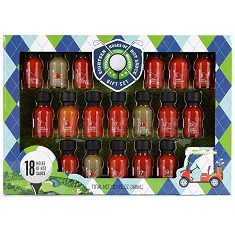 Hot Sauce Gift Box Holes Of Hot Sauce For Golfers Yinz Buy