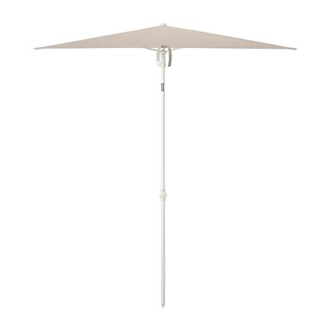 TvetÖ Umbrelă Soare înclinatgri Bej Alb 180x145 Cm Ikea