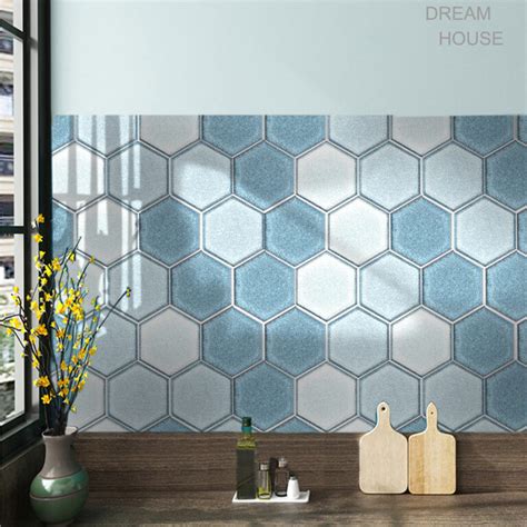 73mm Hexagon Bathroom Ceramic Porcelain Mosaic Tiles