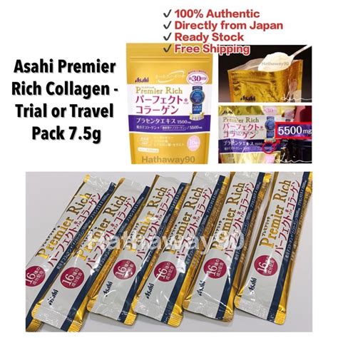 🔥100% AUTHENTIC🔥JAPAN ASAHI Premier Rich Collagen Powder Travel or ...