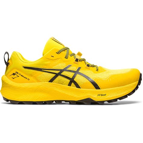 Asics Chaussures Trail Running Homme Gel Trabuco Golden Yellow Noir