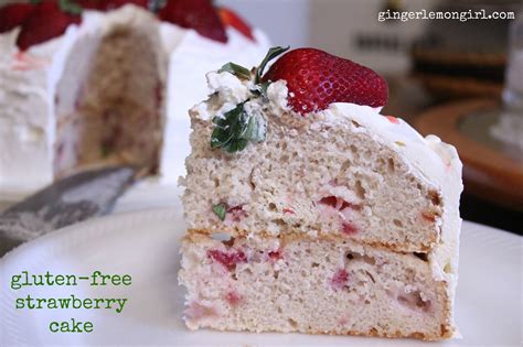 Carrie S. Forbes - Gingerlemongirl.com: Gluten-Free Strawberry Cake Recipe