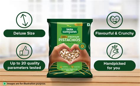 Tata Sampann Pistachios Roasted Salted Pista Rich In Protein