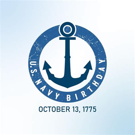 Premium Vector The United States Navy Birthday On October 13th