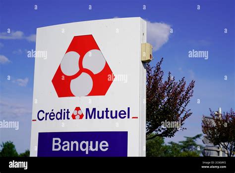 Bordeaux Aquitaine France Credit Mutuel Sign And