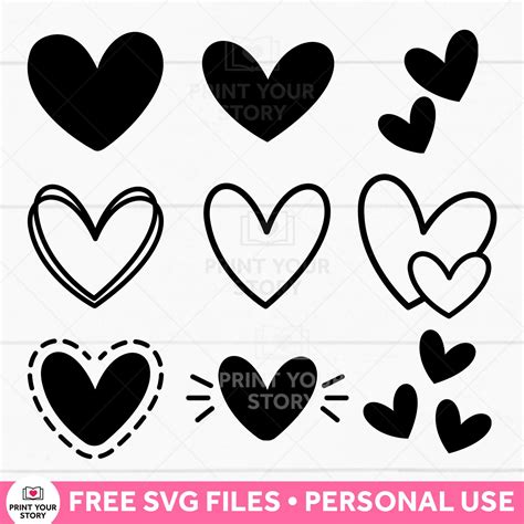 Heart Svg Svg Files For Cricut Silhouette Off