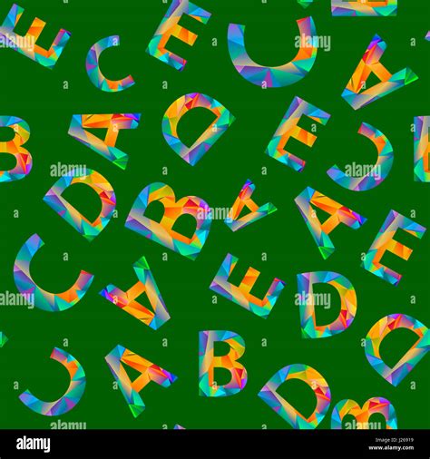 Colorful Alphabet Seamless Pattern Stock Photo - Alamy