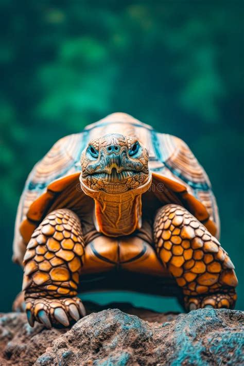 El Cierre De La Cara De Las Tortugas Con Su Pico Ligeramente Abierto